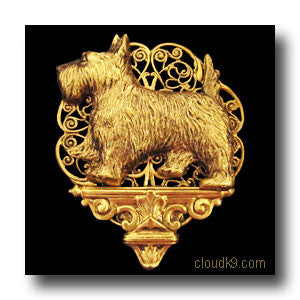 Scottie Pedestal Brooch Pin