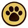 Paw Print Stickers (Seals) 1.5" wide